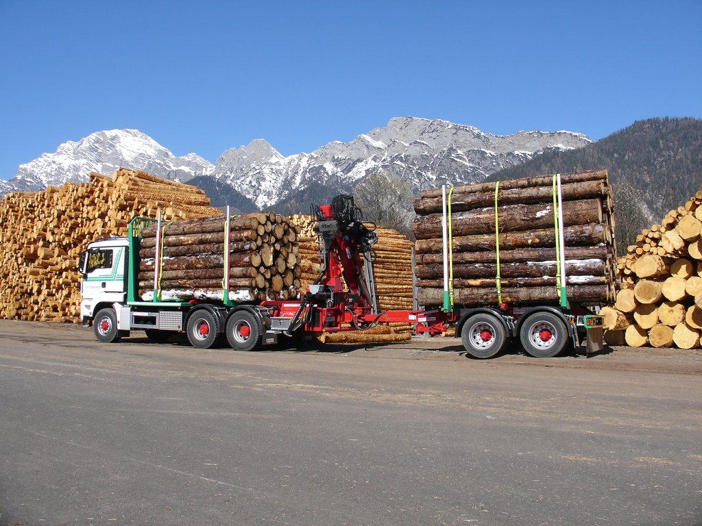 Oberösterreich erlaubt 50 t-Holztransporte bis Herbst